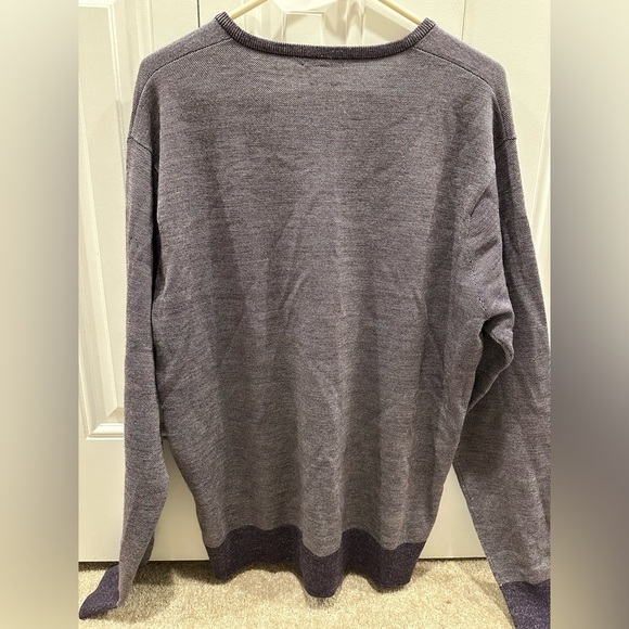 Peter Millar 100% Merino Wool Purple Sweater Large - Picture 3 of 3